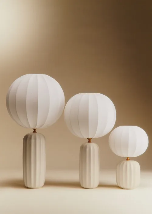 Lampe Traviata petit modèle - Ecru - Abat-jour Sonate - Écru — image 4
