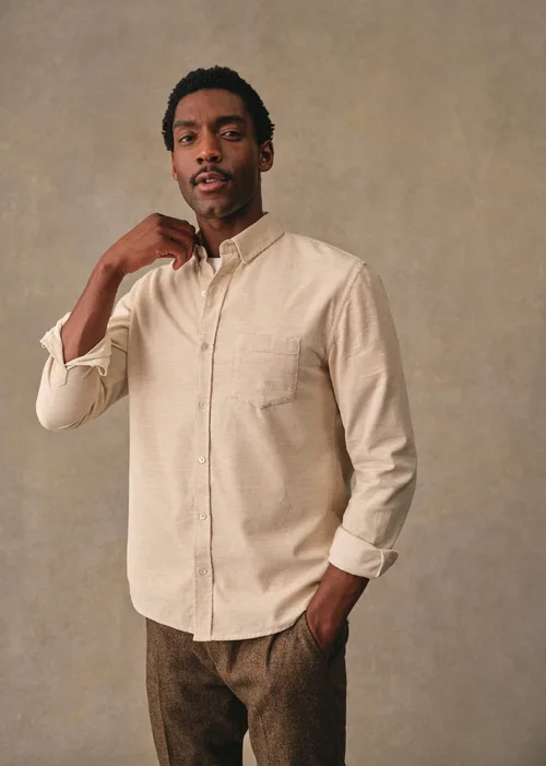 Chemise Charlie Velours - Beige Chiné — image 6