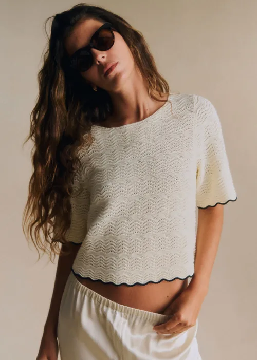 Maille THIANE - Ecru / Noir — image 3