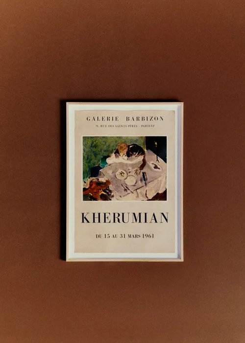 Affiche Galerie Barbizon, Kherumian, 1961 - 48,5 x 66 cm