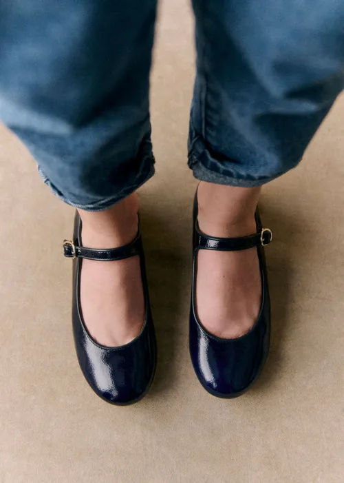 Ballerines Paula - Marine Lisse — image 2