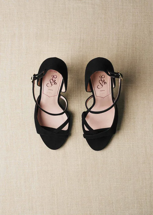 Sandales Brigitte - CFM Souliers x Editions Sézane - Velours Noir — image 4