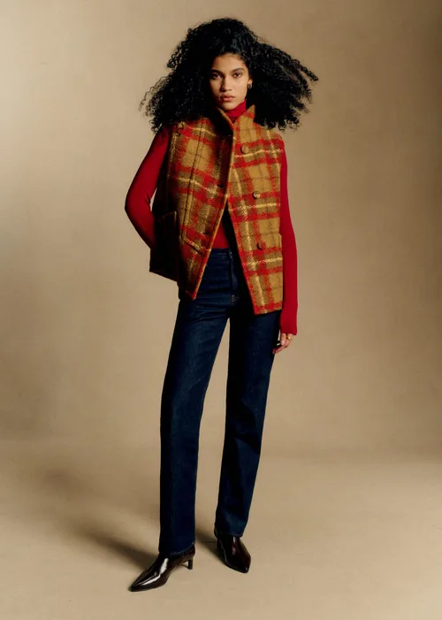 Veste Carlo - Carreaux Rouge et jaune — image 4