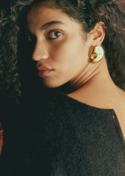 Boucles d'oreilles Ophelie - Doré — image 4