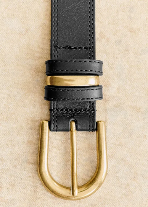 Ceinture Taylor - Noir Lisse Héritage — image 3