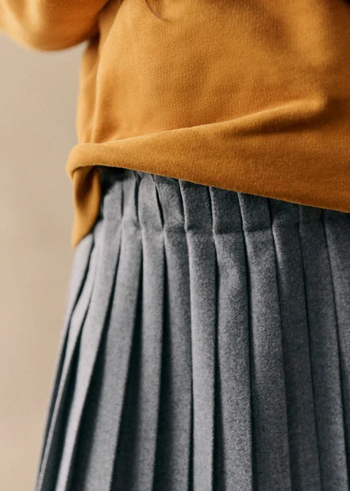 Jupe Charlotte - Flanelle Gris Chiné — image 3