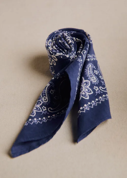 Foulard Gaston - Imprimé Bandana Marine — image 3