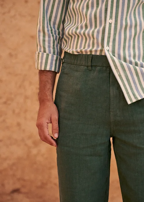 Pantalon Shane Lin - Vert Foncé — image 3