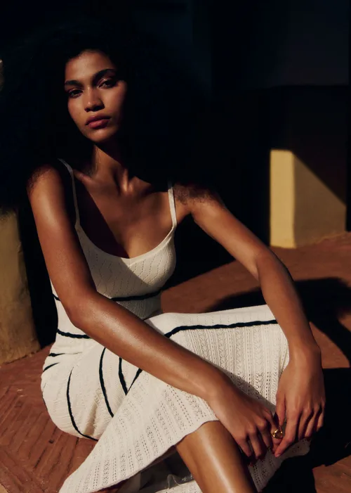 Robe Josie - Ecru / Noir — image 3