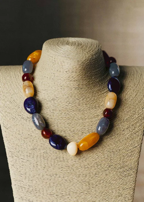Collier Morgane - Bleu Océan Multi — image 4
