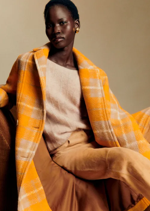 Manteau Viktor - Carreaux Jaune - Création Solidaire — image 3