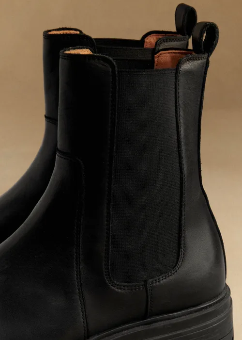Bottines Low Lena - Cuir Noir Lisse — image 5