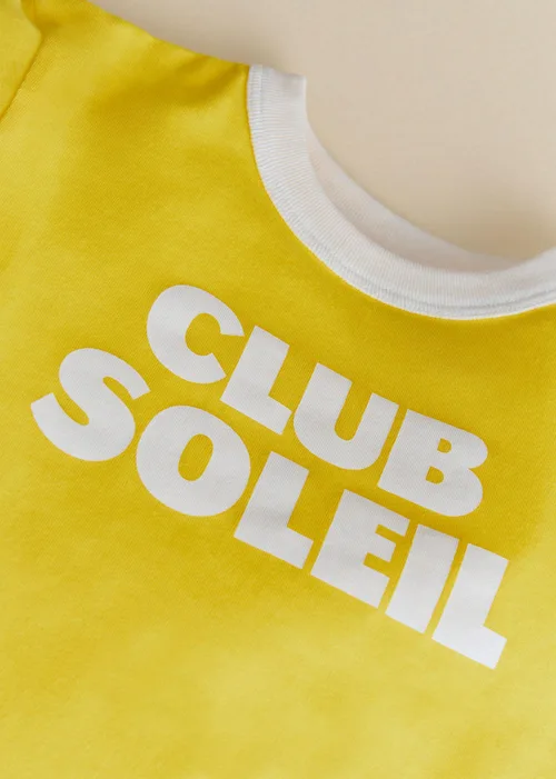 T-Shirt Club Soleil - Jaune / Ecru — image 3