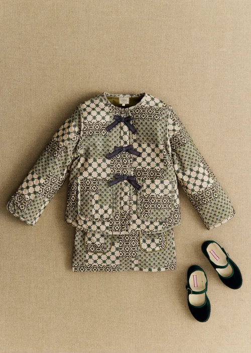 Jupe Capucine - Petit Sézane x Antoinette Poisson - Imprimé Patchwork Dominote — image 3