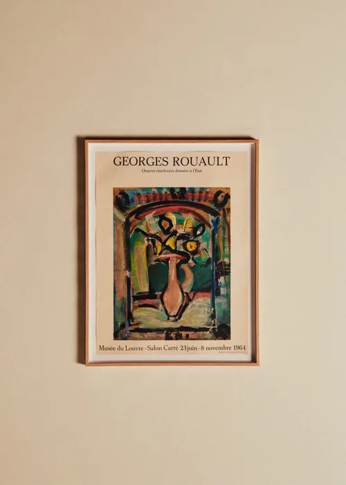 Affiche Musée du Louvre, Georges Rouault, 1964 - 51,5 x 67 cm
