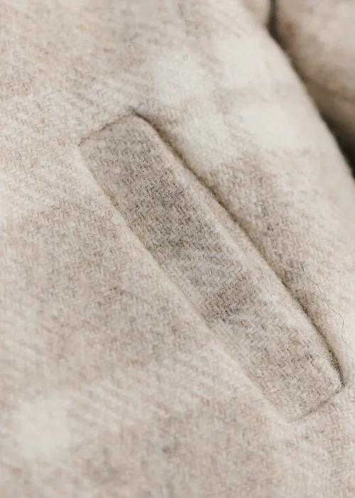 Manteau Abel - Carreaux Beige Écru — image 4
