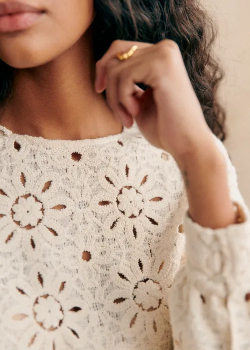 Blouse Jesse - Guipure Soleil Écru — image 3