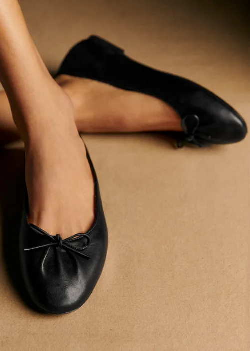 Ballerines Low Agathe - Noir Lisse — image 3