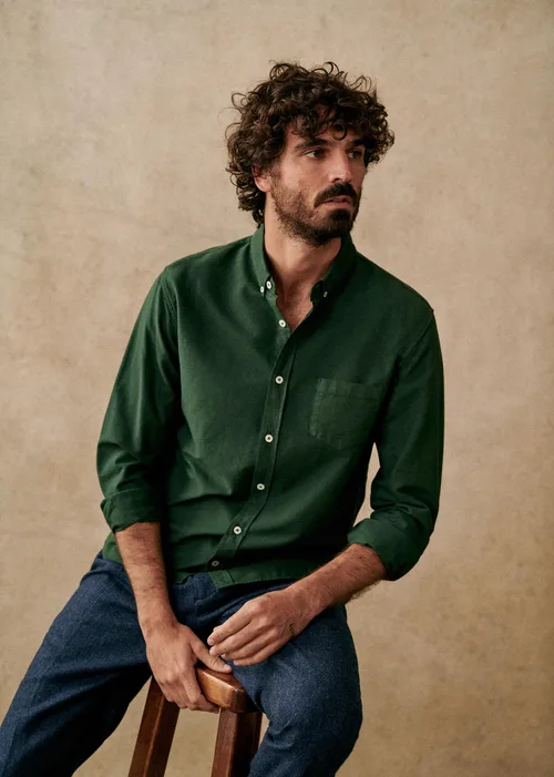 Chemise Charlie Oxford - Vert — image 4