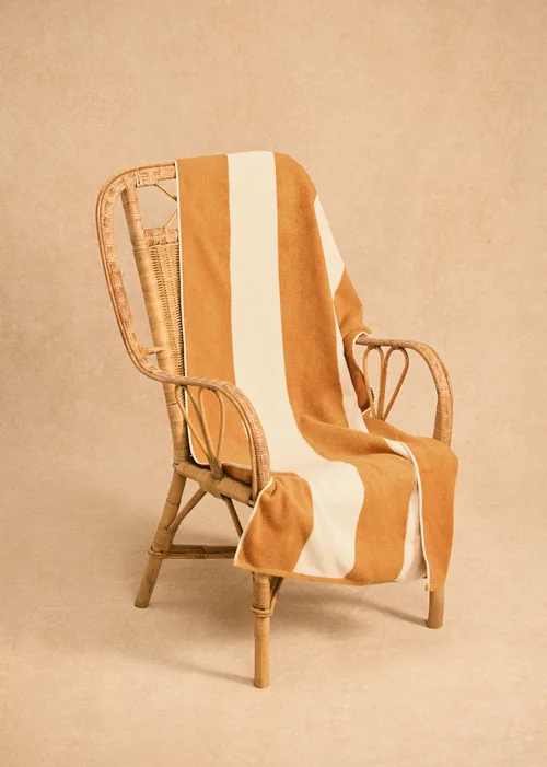 Serviette de Plage Positano - Ocre / Écru