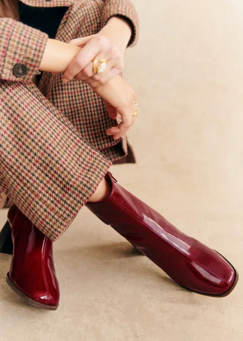 Bottines Axelle - Pourpre Vernis — image 3