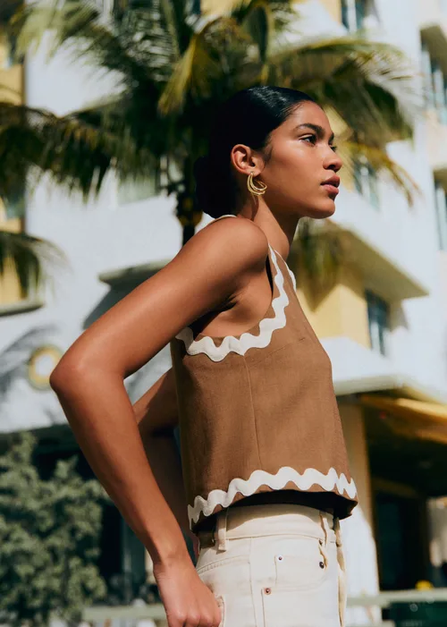 Blouse Dee - Noisette Zigzag Écru — image 5