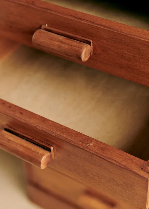 Bureau demi cercle vintage - Bois — image 3