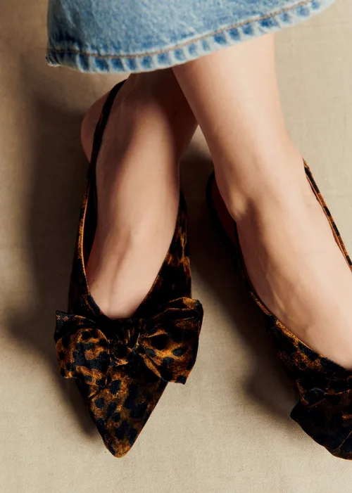 Ballerines Low Stefania - Léopard Velours — image 4