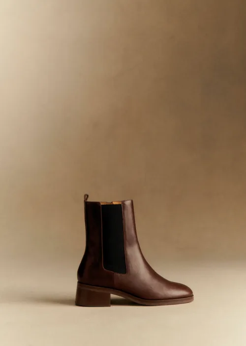 Bottines Low Agnès - Chocolat Lisse — image 6