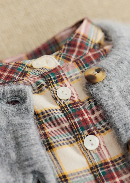 Chemise Sacha - Carreaux Ecru / Rouge — image 4
