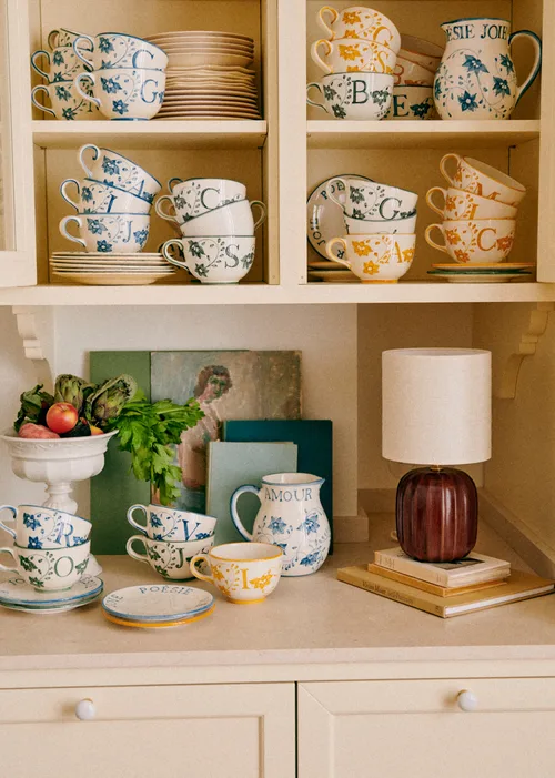 Tasse Poème - Bleu orage - Lettre M — image 3