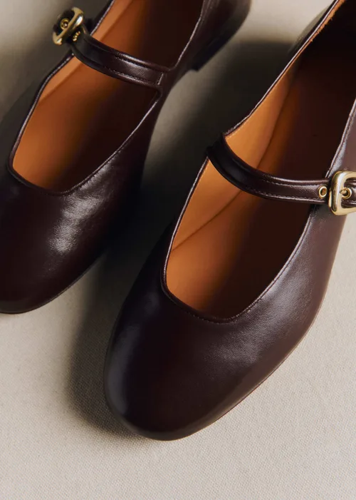 Ballerines Low Valentin - Chocolat Lisse — image 4