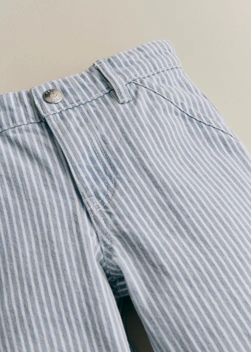 Pantalon Giulio - Denim Rayé Bleu — image 4