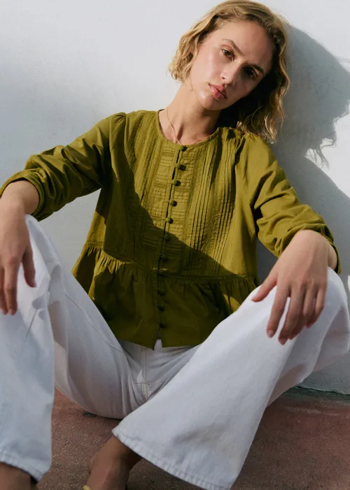 Blouse Charlina - Vert Olive — image 3