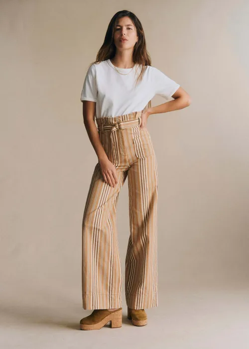 Pantalon Marty - Rayures Ocre — image 4