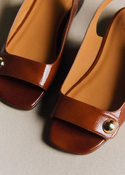 Sandales Low Joannie - Acajou Vernis — image 4