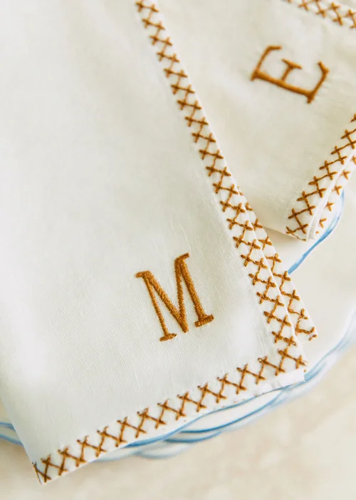 Serviette Monogramme - lettre E — image 2