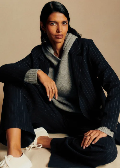 Veste Chelsea - Rayures Tennis Ecru Marine — image 4