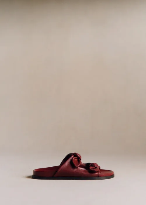 Mules Low Cleo - Bordeaux Lisse — image 4