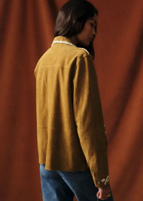 Veste Wilo - Sézane x Baziszt - Soleil Ecru Fond Mordoré — image 4