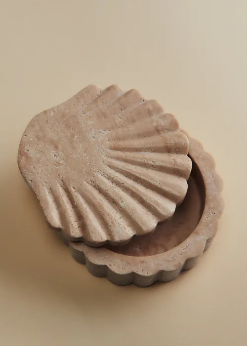 Boite Coquillage - Travertin naturel — image 5