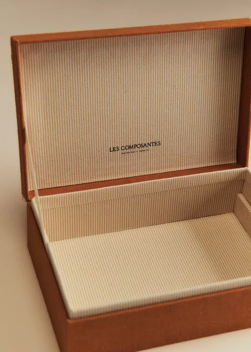 Boîte bijoux matelassée - Caramel — image 4