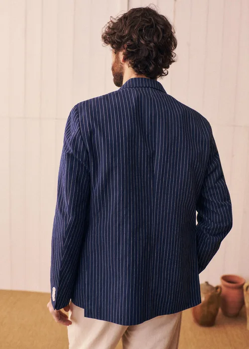 Veste Hampton - Marine Rayures Blanches — image 5
