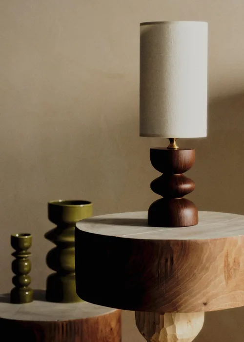 Lampe Romie Objetti Petit Modèle - Noyer - Abat-jour Petit Modèle Romie — image 3