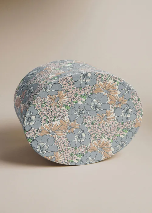 Boîte rangement ovale - Imprimé Bleu des Prés — image 6