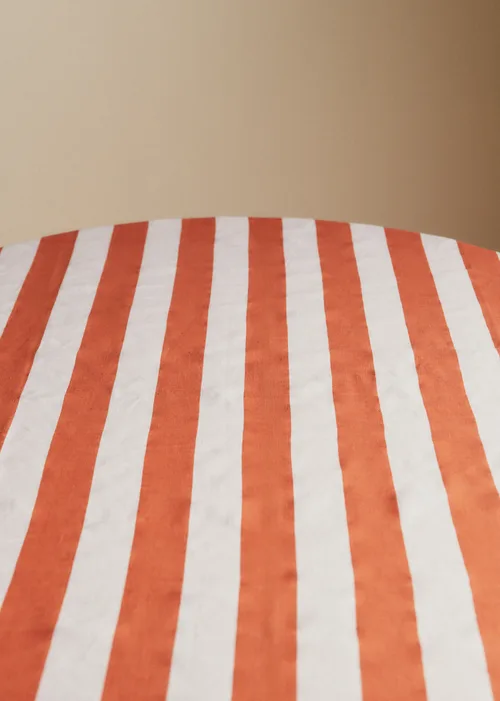 Nappe Imprimée - Rayures - Terre de Sienne — image 3
