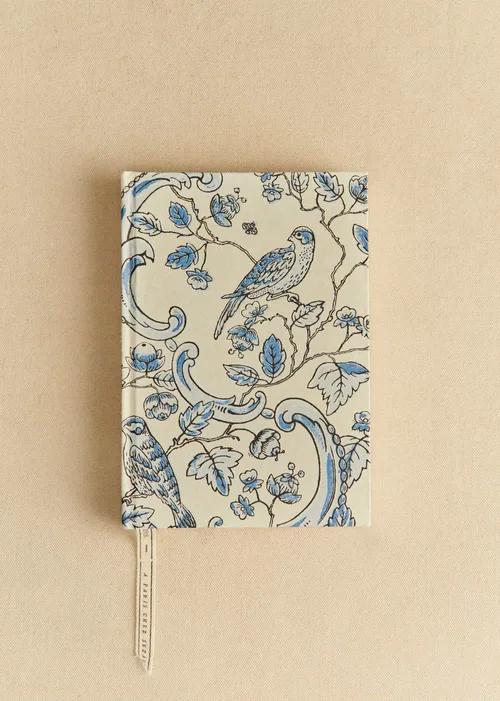 Carnet A5 - Sézane x Antoinette Poisson - Imprimé Oiseaux Bleus