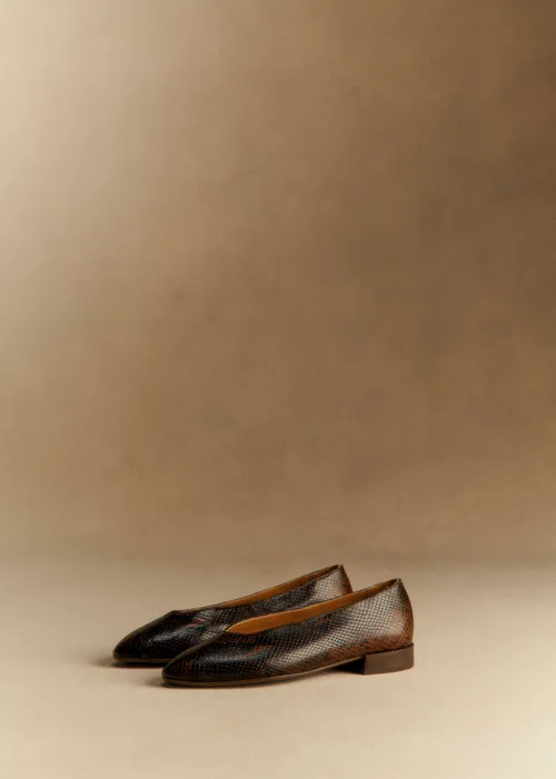 Ballerines Low Matilda - Marron Python