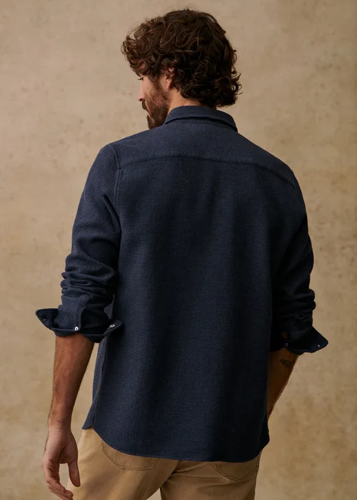 Chemise Lars Waffle - Bleu Chiné — image 4