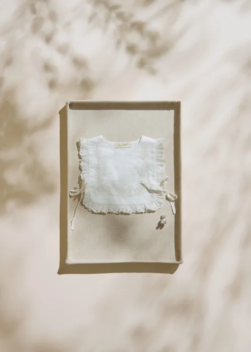 Bavoir Leia - Crème — image 3